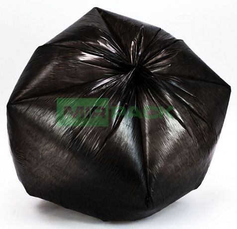 Мешки для мусора 30л, 8 мкм, в рулоне 25 штук, черные, 50х60 см, ХИТ - Вид 2