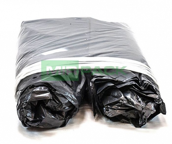 Мешки для мусора 360 литров, 40 мкм, в пачках ПВД, черные, пласт - Вид 4